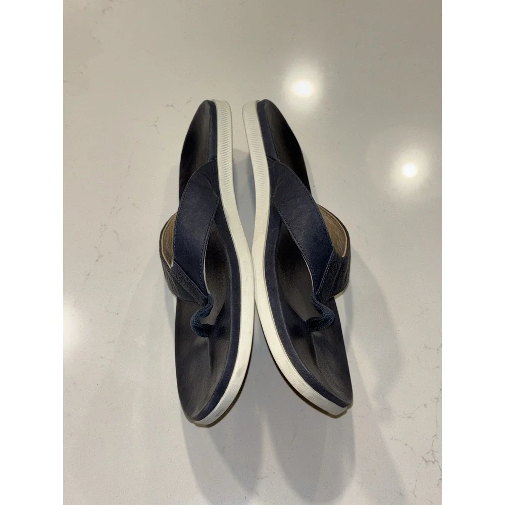 Peter Millar Flip Flop Sandals Mens 13 Navy Blue Crown Hyperlight Slide